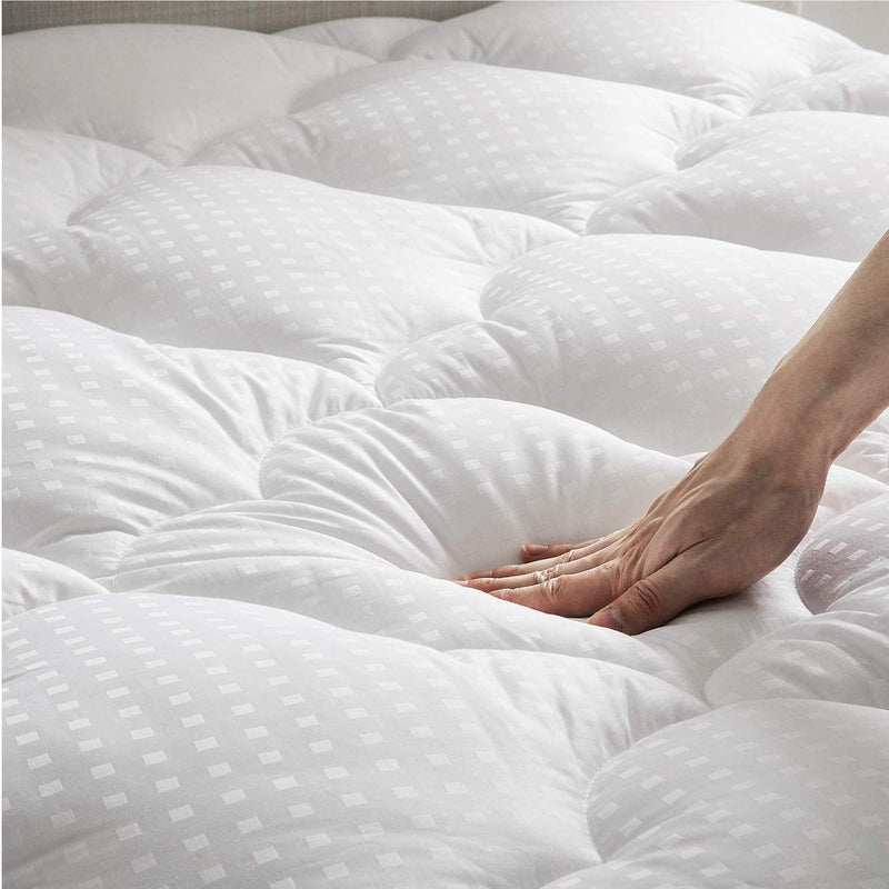 Bedsure Mattress Topper Full Size Pillow Top - Cooling Mattress Pad Cotton Quilted Mattress Cover