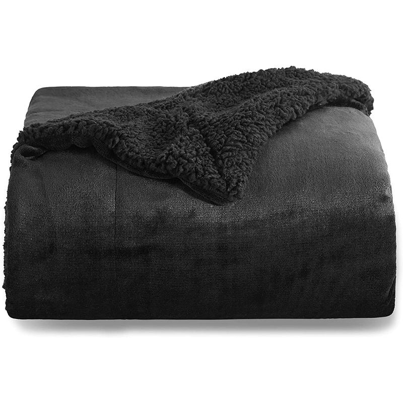 Bedsure Sherpa Fleece Throw Blanket for Couch - Thick Fuzzy Warm Soft Blankets