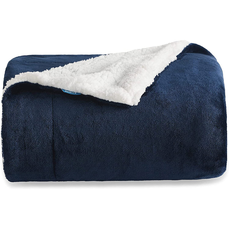 Bedsure Sherpa Fleece Throw Blanket for Couch - Thick Fuzzy Warm Soft Blankets