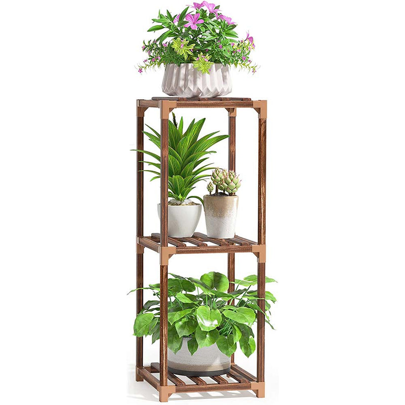 CFMOUR Wood Plant Stand Indoor, Plant Shelf Flower Pot Stands Display Rack Holder
