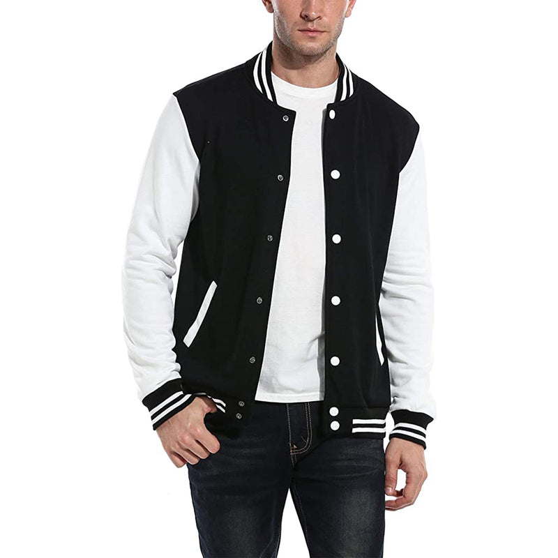 COOFANDY Mens Varsity Jacket Causal Slim Fit Cotton Bomber Jackets