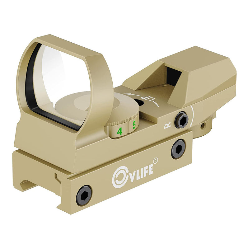 CVLIFE 1X22X33 Red Green Dot Gun Sight Scope Reflex Sight with 20mm Rail