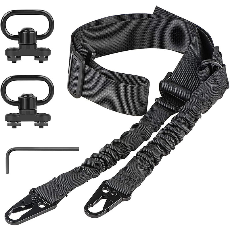 CVLIFE Rifle Sling 2 Point Sling Quick Adjust with 1 Pack QD Sling Swivels Mount