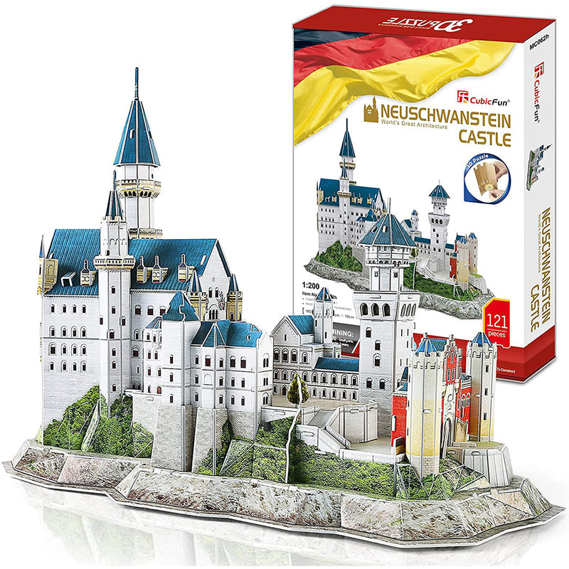 CubicFun 3D Neuschwanstein Castle Puzzles for Adults and Teens