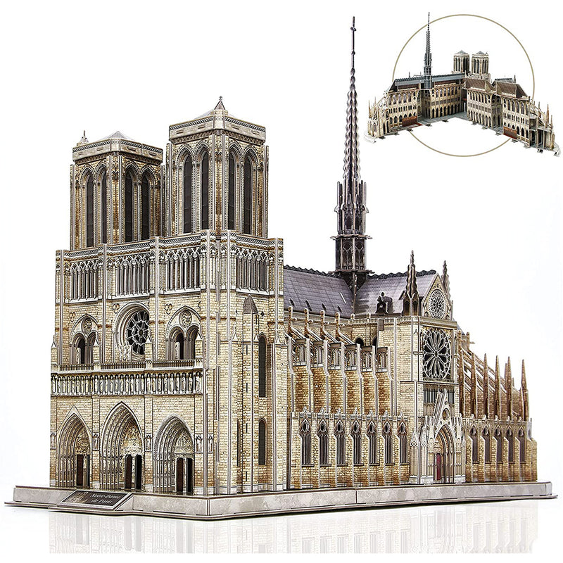 CubicFun 3D Puzzle Moveable Notre Dame de Paris Church Model Kits
