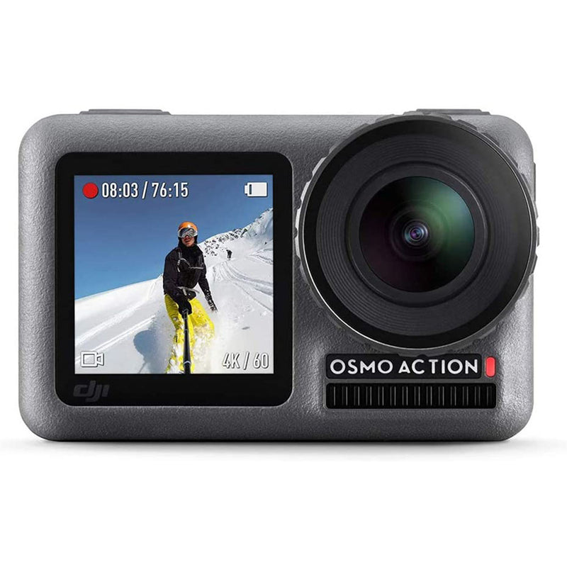DJI Osmo Action - 4K Action Cam 12MP Digital Camera with 2 Displays 36ft Underwater Waterproof WiFi HDR