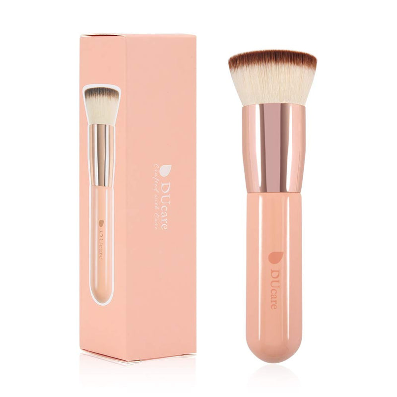 DUcare Flat Top Kabuki Foundation Brush, Synthetic Professional Liquid Blending Mineral Powder Makeup Tools