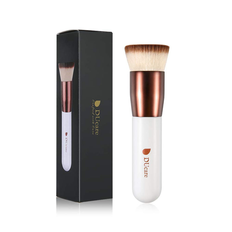 DUcare Flat Top Kabuki Foundation Brush, Synthetic Professional Liquid Blending Mineral Powder Makeup Tools