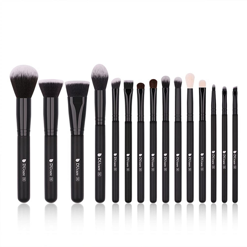 DUcare Makeup Brush Set 15pcs Professional Makeup Brushes Premium Synthetic Kabuki
