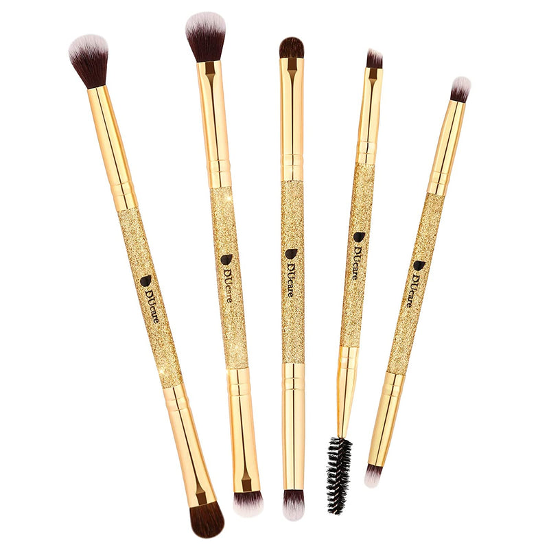 DUcare Makeup Brushes Duo End Foundation Powder Buffer and Contour Synthetic Cosmetic Tools 2Pcs