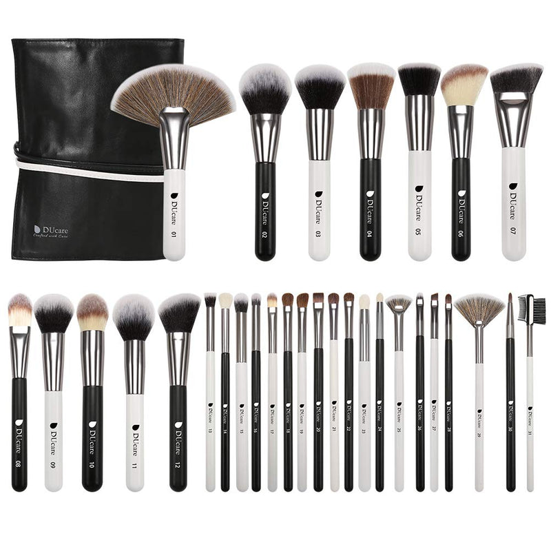 DUcare Makeup Brushes Set Professional Panda Makeup Brush Set 31Pcs