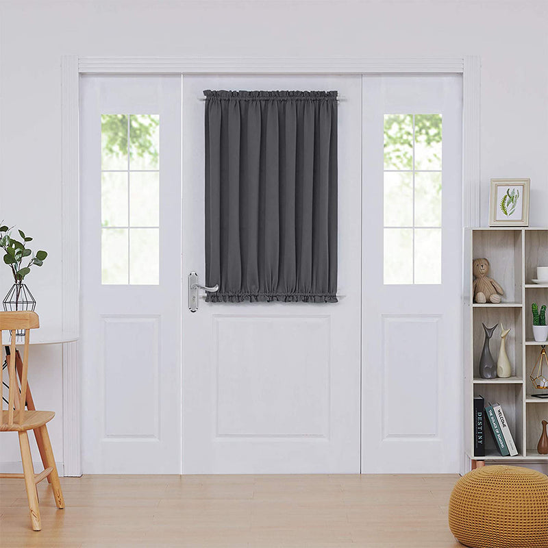 Deconovo Thermal Insulated Blackout & Door Window Curtain Panel with Tieback