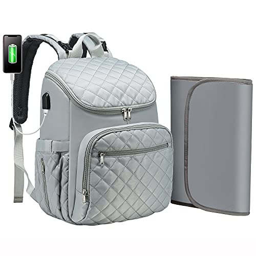 LOVEVOOK Diaper Bag Backpack, Multifunction Travel Backpack, Thermal Pockets, Unisex and Stylish