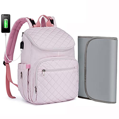 LOVEVOOK Diaper Bag Backpack, Multifunction Travel Backpack, Thermal Pockets, Unisex and Stylish