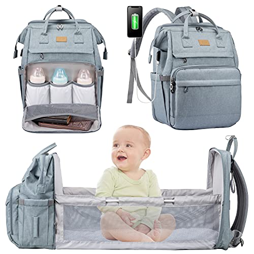 LOVEVOOK Diaper Bag Backpack with Changing Station,Mommy Bag Foldable Baby Bag