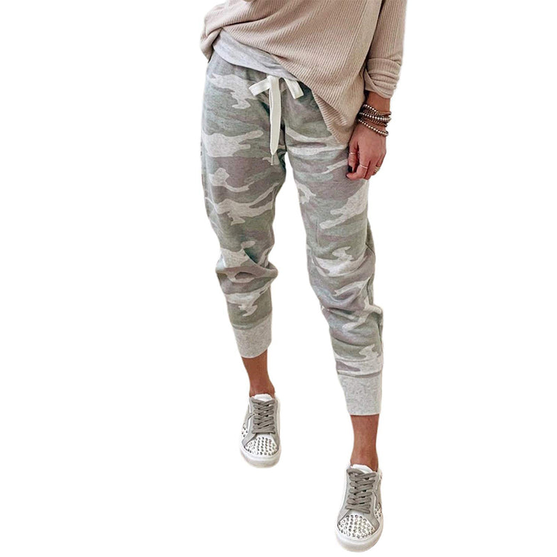 Dokotoo Womens Fashion Casual Drawstring Elastic Waist Jogging Jogger Pants with Pockets