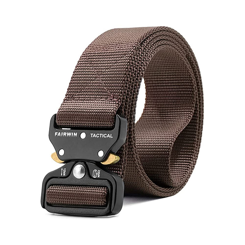 FAIRWIN Tactical Belt, Military Style Quick-Release Metal Buckle Belt