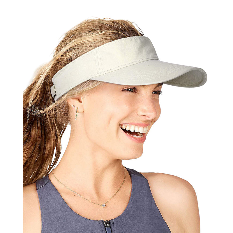FURTALK Sun Visors for Women Men Sports Sun Visor Hats Cotton Summer UV Hat with Ponytail Hole