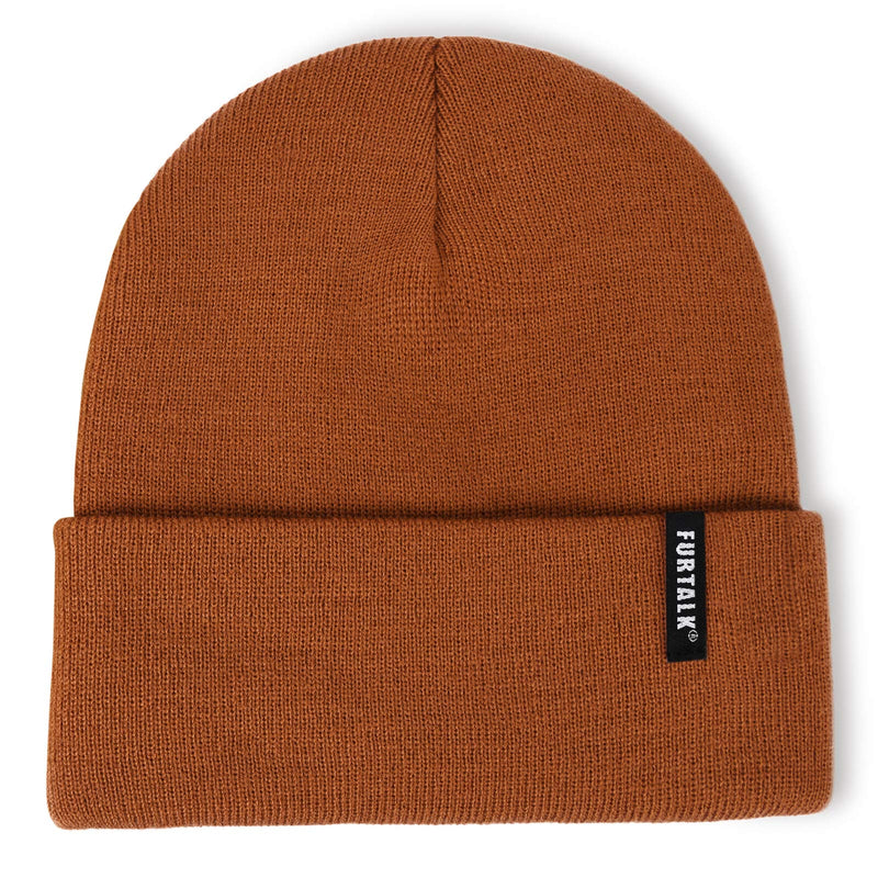 FURTALK Knit Beanie Hat Acrylic Winter Hats Soft Warm Unisex Cuffed Beanie
