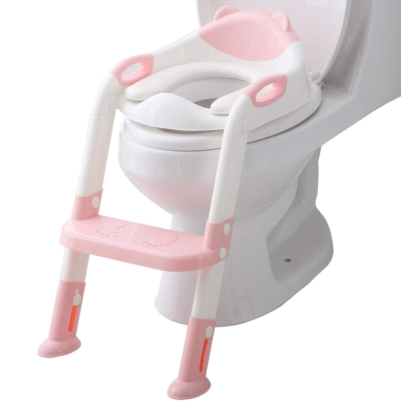 Fedicelly Potty Training Seat Ladder Toddler ,Potty Seat Toilet,Adjustable Kids Toilet Training Seat