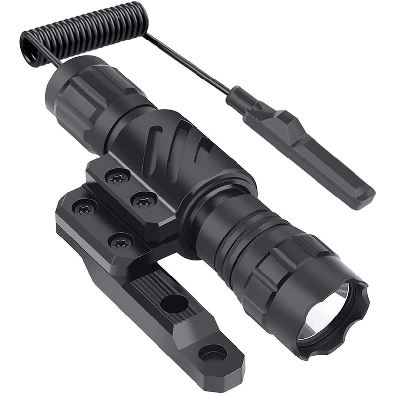 Feyachi FL14-MB Tactical Flashlight 1200 Lumen Matte Black LED Weapon Light