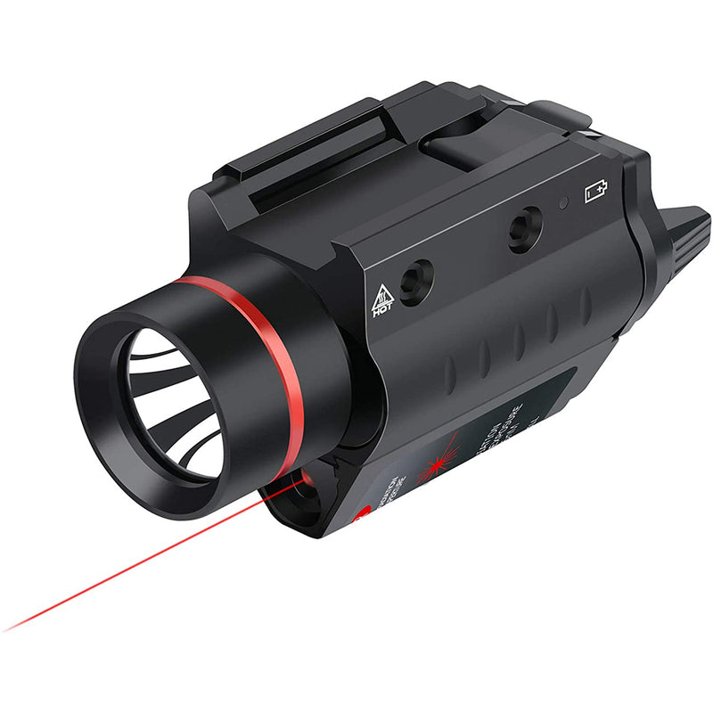 Feyachi LF-38 Red Laser Flashlight Combo 200 Lumen Weapon Light with Picatinny Rail Mount