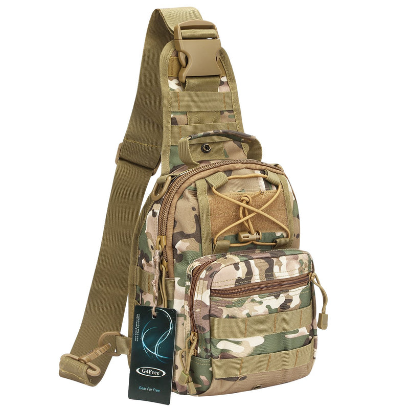 G4Free Outdoor Tactical Bag Backpack, Military Sport Bag Pack Sling Shoulder Backpack Tactical Satchel