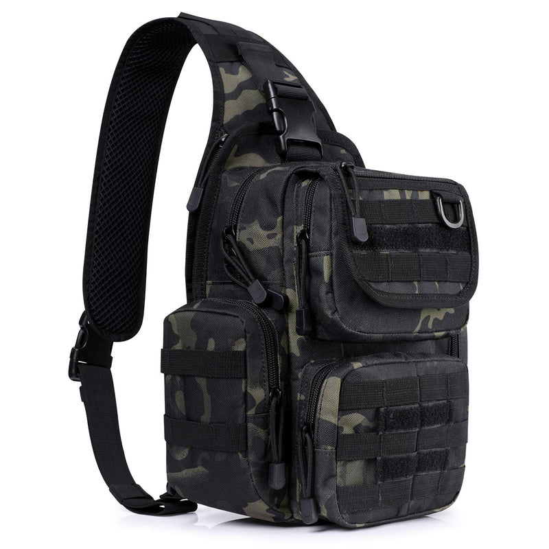 G4Free Tactical EDC Sling Bag Pack with Pistol Holster Sling Shoulder Assault Range Backpack for Concealed Carry