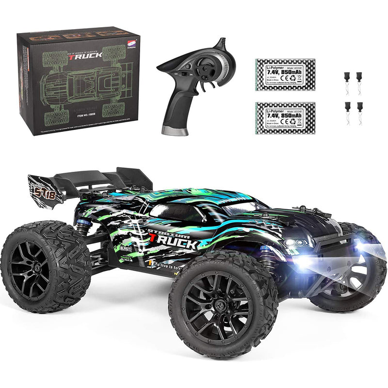 HAIBOXING RC Cars Hailstorm, 36+KM/H High Speed 4WD 1:18 Scale Waterproof Truggy Remote