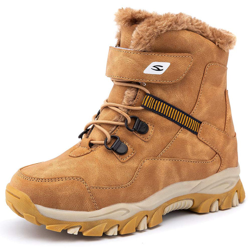 HOBIBEAR Kids Snow Boots Boys Girls Winter Boots Outdoor Warm Shoes Waterproof Hiking Boots