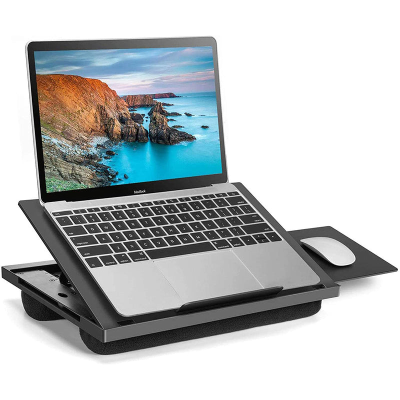 HUANUO Adjustable Lap Desk, with 6 Adjustable Angles, Detachable Mouse Pad&Dual Cushions