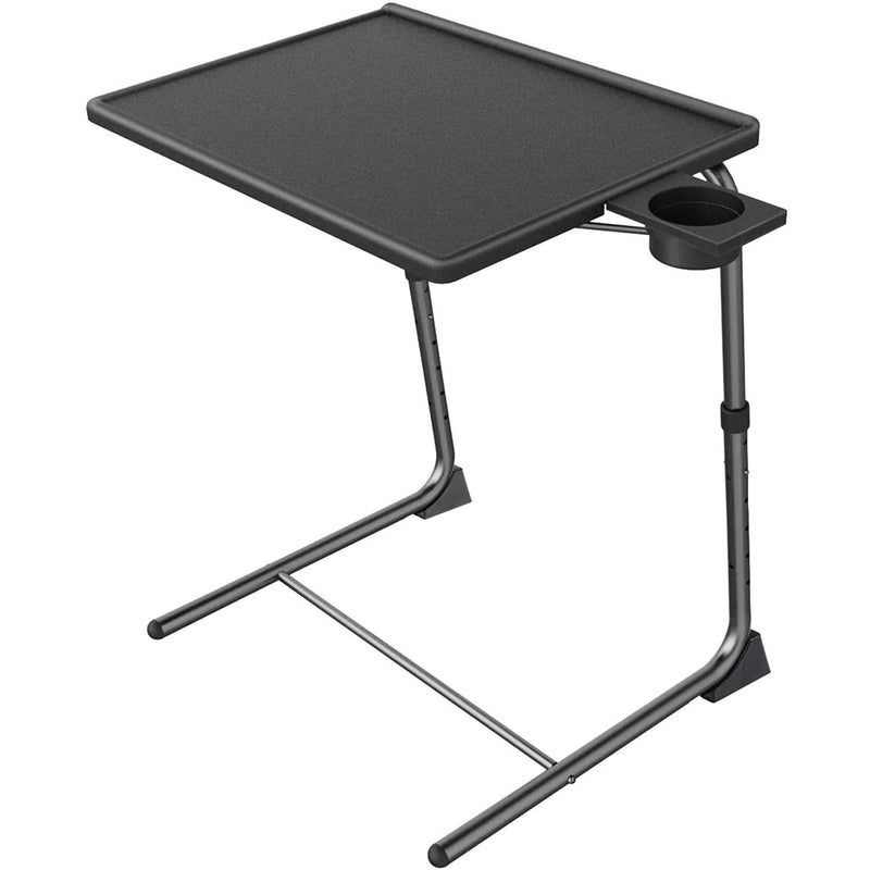 HUANUO Adjustable TV Tray Table with 6 Height & 3 Tilt Angle Adjustments