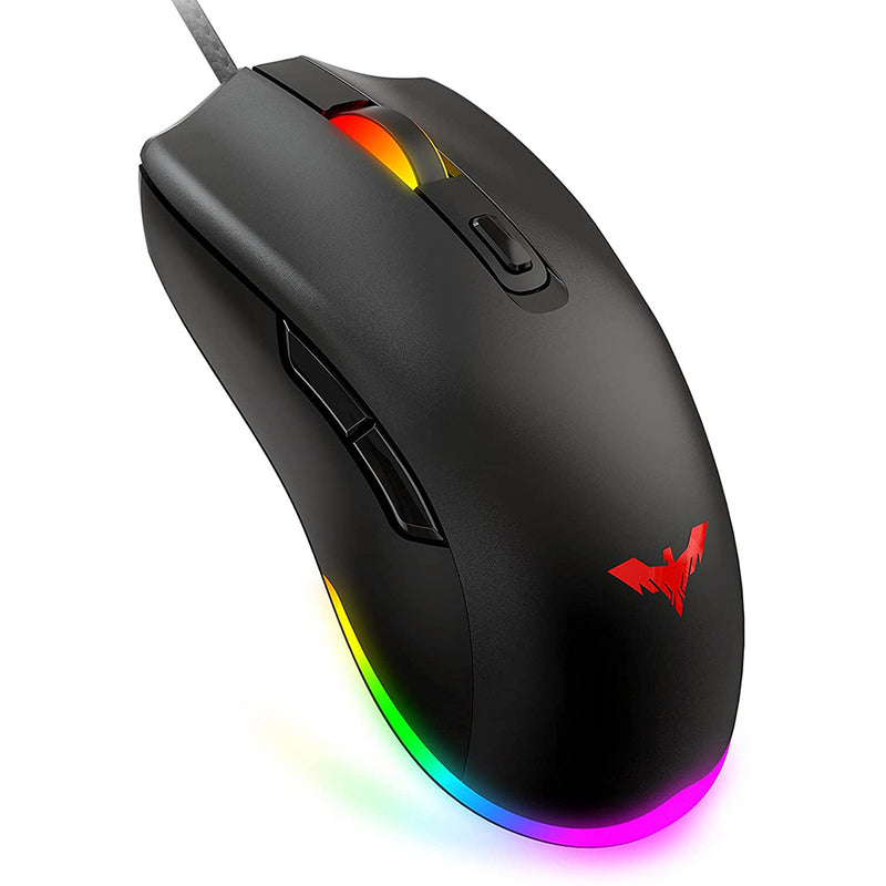 Havit RGB Gaming Mouse Wired PC Gaming Mice,Up to 6400 D P I Computer USB Mouses