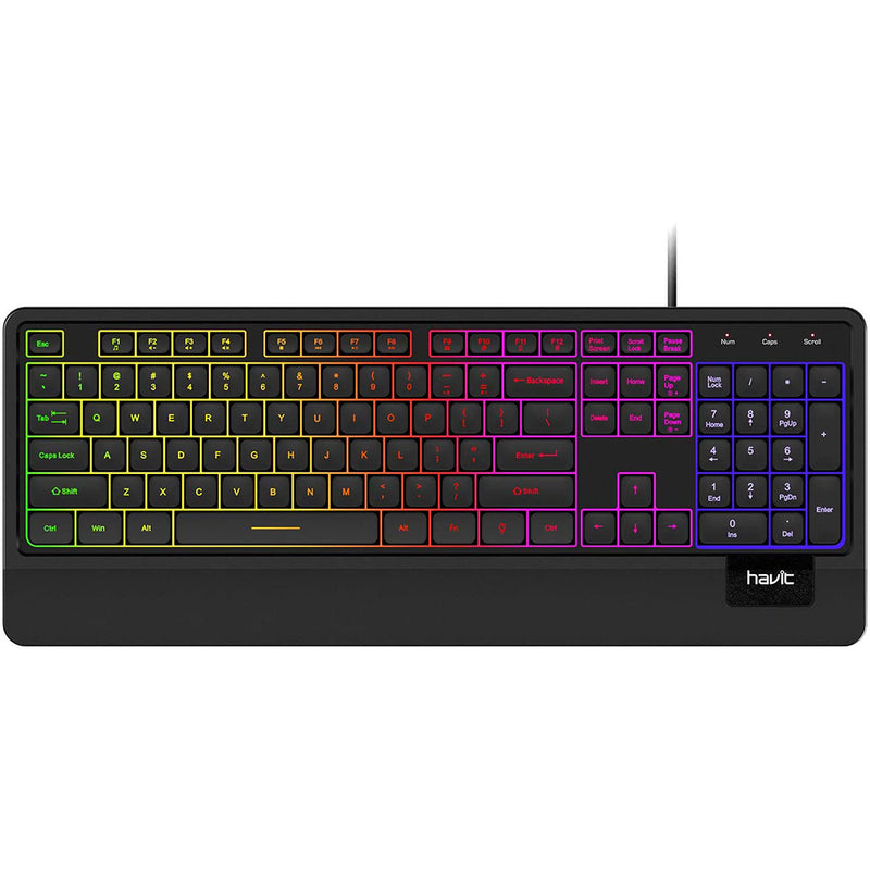 Havit Wired Keyboard, USB Quiet Backlit Computer Keyboard Ergonomic LED