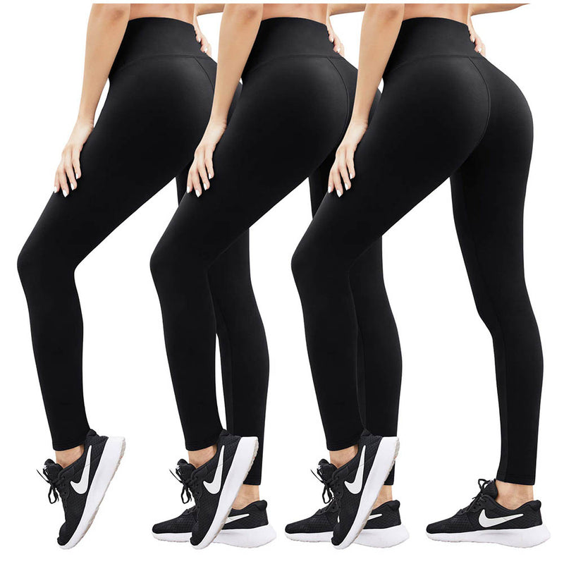 Heathyoga 3 Pack Workout Leggings  High Waisted Yoga Pants Tummy Control Running Yoga Leggings