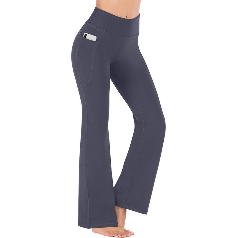 Heathyoga Bootcut Yoga Pants with Pockets High Waisted Workout Pants Bootleg Work Pants Dress Pants