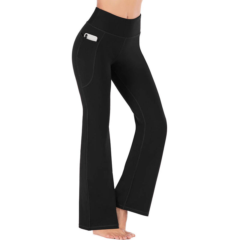 Heathyoga Bootcut Yoga Pants with Pockets High Waisted Workout Pants Bootleg Work Pants Dress Pants
