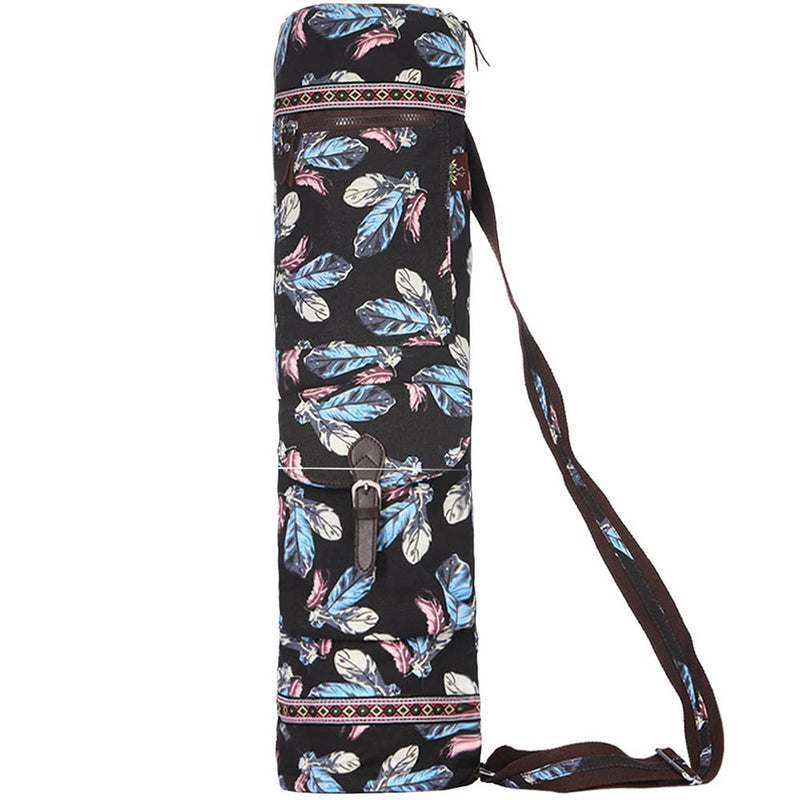 Heathyoga Yoga Mat Bag Full-Zip Exercise Yoga Mat Carry Bag - Multi-Functional Storage Pockets