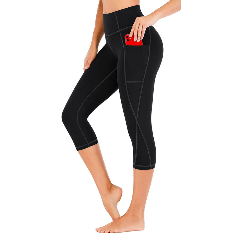 Heathyoga Yoga Pants with Pockets Capri Leggings for Women High Waisted Leggings with Pockets