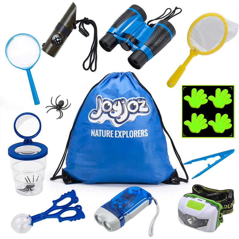 Joyjoz Kids Outdoor Kit with Compass, Binoculars, Flashlight, Backpack