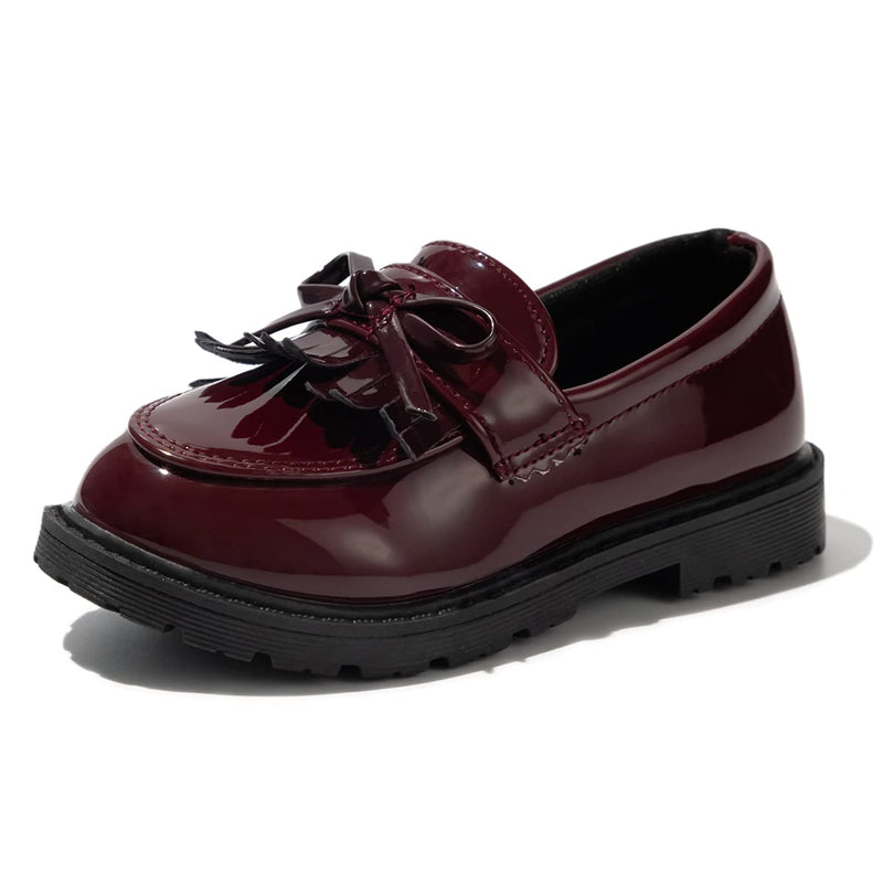 KIDSUN Toddler Girl’s Boy’s Dress Shoes Lace-Up Oxford Shoes School Uniform Shoes Loafer Flats