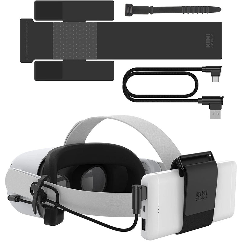 KIWI design Battery Strap for Oculus Quest 2 / Quest/HTC Vive Deluxe Audio Strap Accessories