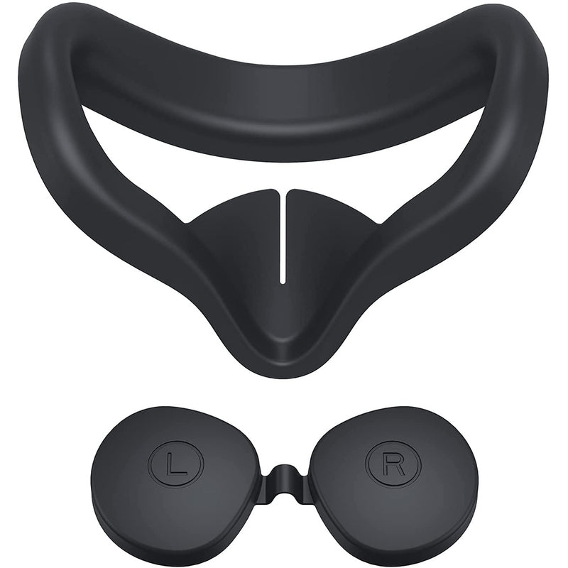 KIWI design Silicone Face Cover Pad for Oculus Quest 2 with Lens Protector, Replacement
