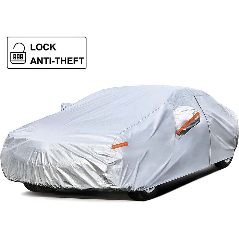 Kayme Car Cover for Automobiles All Weather Waterproof, (186 to 193 Inch) H3