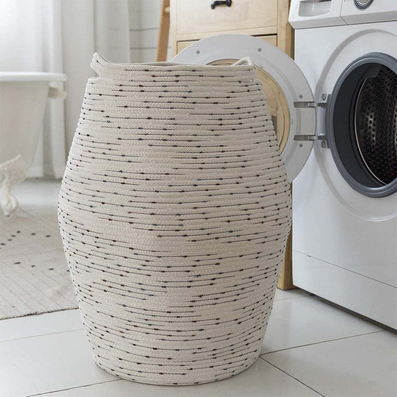 LA JOLIE MUSE Large Storage Basket Organizer, Jumbo Laundry Hamper,Tall Woven Basket