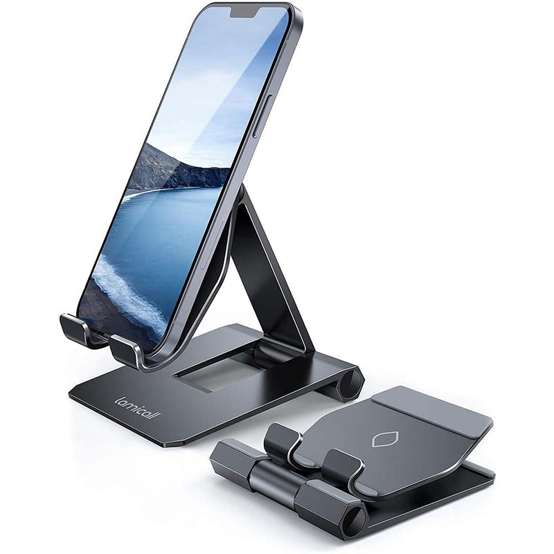 Lamicall Adjustable Cell Phone Stand, Desktop Phone Holder Cradle Dock Tablets (4-11&