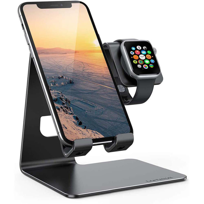 Lamicall Stand for Apple Watch Phone Holder 2 in 1  Desktop Stand Holder