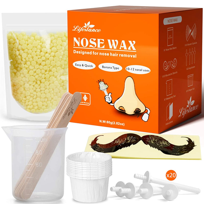 Lifestance Nose Wax Kit- Nose Wax Hair Removal- Nose Waxing Kit for Quick & Easy Hair Removal- Painless
