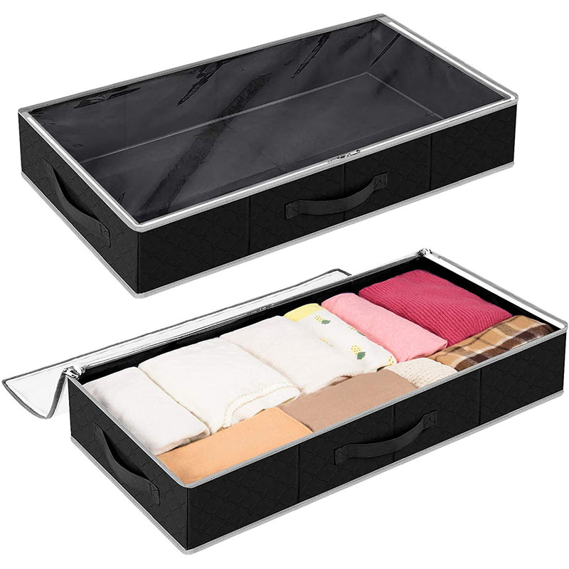 Lifewit Under Bed Storage Containers Clothes Organizers with Durable Fabric, Sturdy Structure, Reinforced Handle