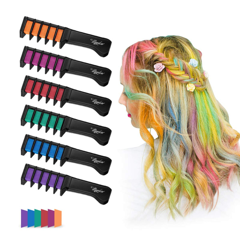 Maydear Temporary Hair Chalk Comb-Non Toxic Washable Hair Color Comb for Hair Dye  DIY